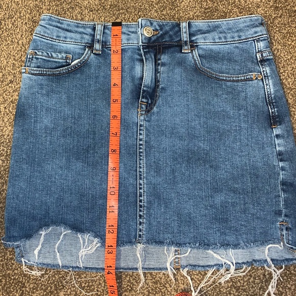 Zara Basic Denim Jean Skirt - Picture 7 of 8